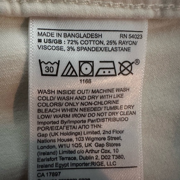 Banana Republic, off white colored ultra soft, cargo pants, size 12. - Picture 6 of 6